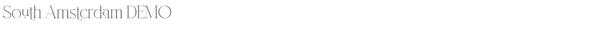 South Amsterdam South Amsterdam Demo.ttf font preview